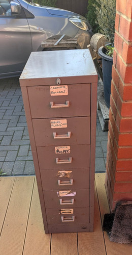 Steel filling cabinet with - steel,