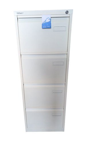 Bisley white drawer foolscap - white, 4
